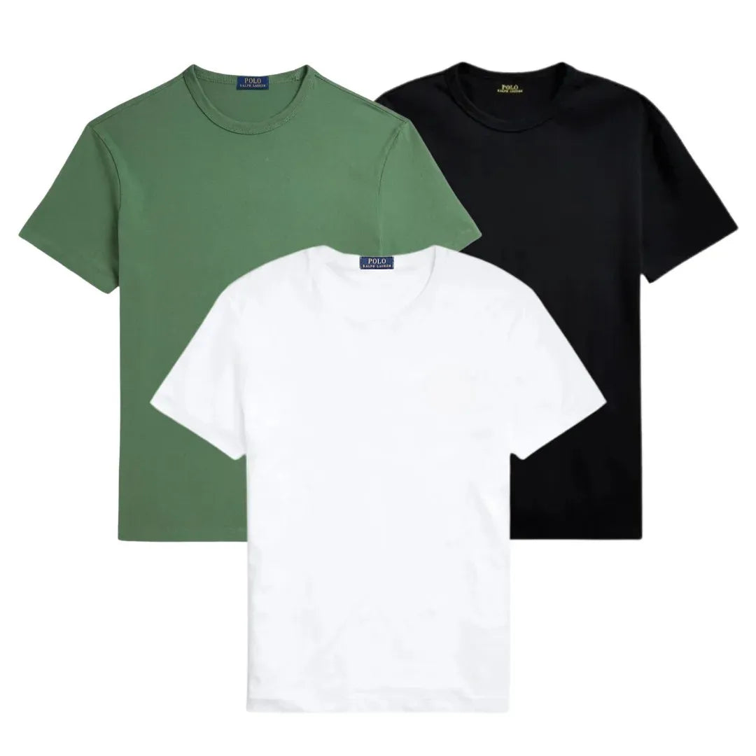 3er-Pack – Slim-Fit-Baumwoll-T-Shirts für Herren