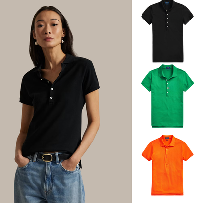 Kaufen Sie 1, erhalten Sie 3! Polo-Shirt-Set aus Piqué-Baumwolle